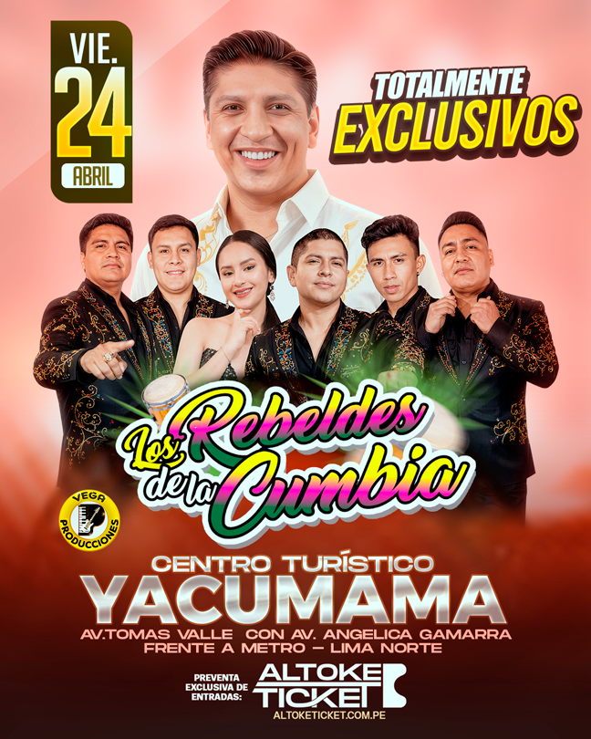 personajes de los rebeldes de la cumbia en yacumama